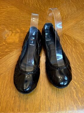 Tory Burch Black Patent Ballet Flats - Women's Slip-On Dress Flats